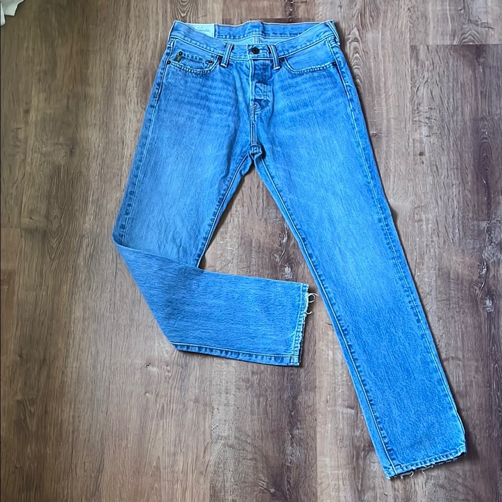 Abercrombie & Fitch Blue Straight Jeans Classic Style